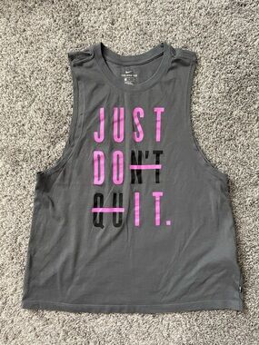 Nike Grey Crewneck Tee with White Logo